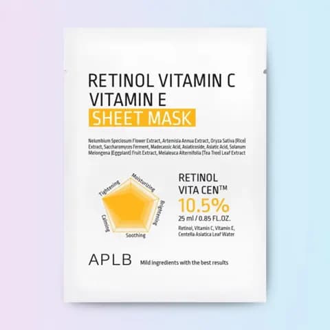 APLB - Retinol Vitamin C Vitamin E Sheet Mask