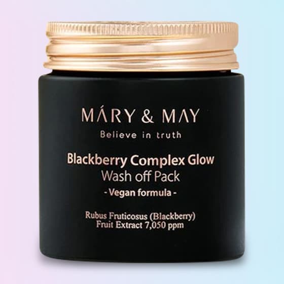 MARY&MAY BLACKBERRY COMPLEX GLOW WASHOFF PACK 125G