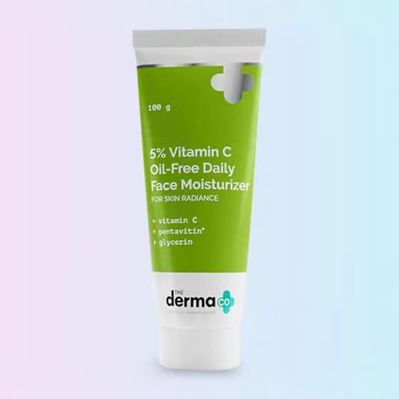 The Derma Co 5% Vitamin C Oil-Free Daily Face Moisturizer for Skin Radiance – 100g