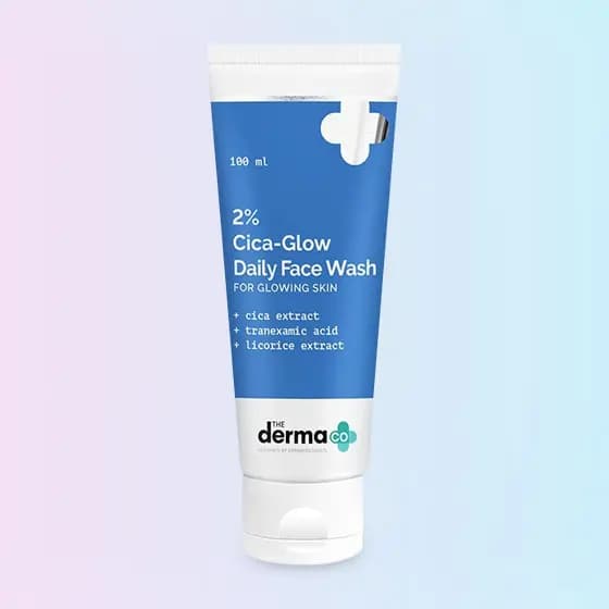The Derma Co 2% Cica-Glow Daily Face Wash with Tranexamic Acid & Licorice 100ml
