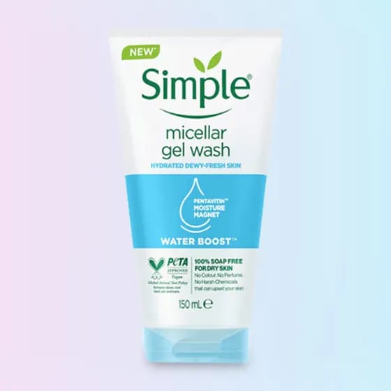 Simple Water Boost 9% Hydration Powered Micellar Gel Wash