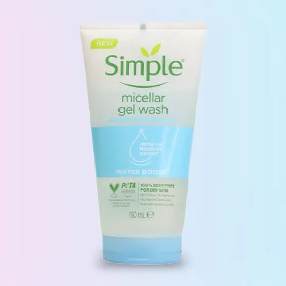 Simple Water Boost Micellar Facial Gel Wash