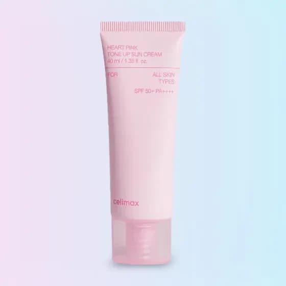 CELIMAX HEART PINK TONE UP SUN CREAM
